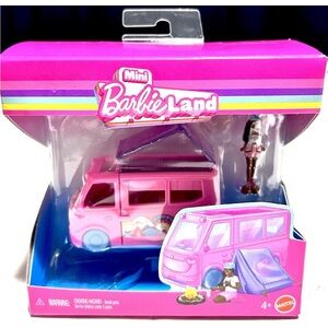 Mattel Barbie Land Mini Van - Pink and Blue